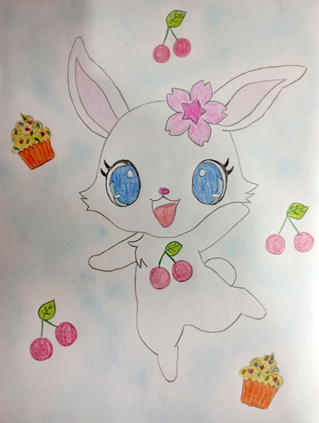 Конкурс нарисуй кролика в стиле, Позднякова Евангелина 2