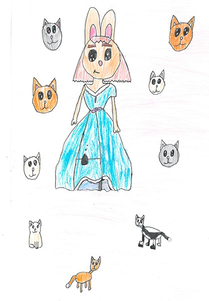 Конкурс нарисуй кролика в стиле, Ткаченко Анастасия