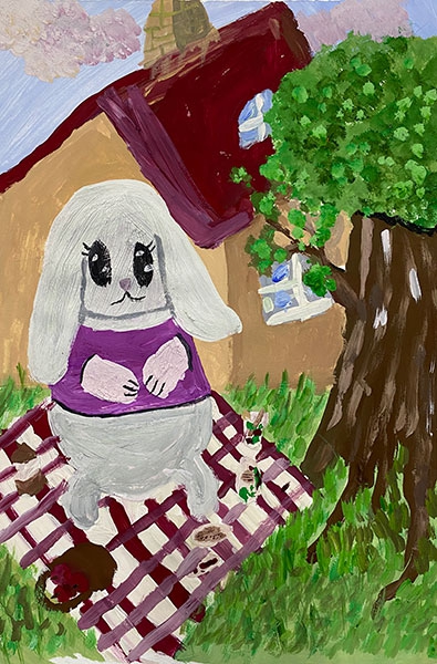 Конкурс нарисуй кролика в стиле, Устюжина Арина