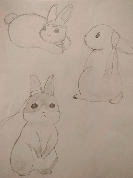 Конкурс нарисуй кролика в стиле аниме, Завьялова Анастасия