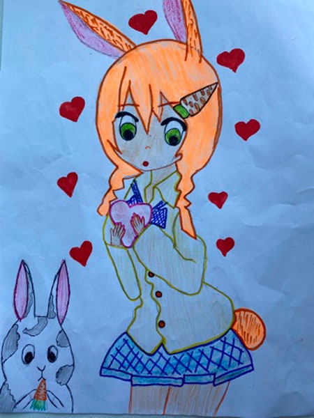 Конкурс Нарисуй Кролика в стиле аниме