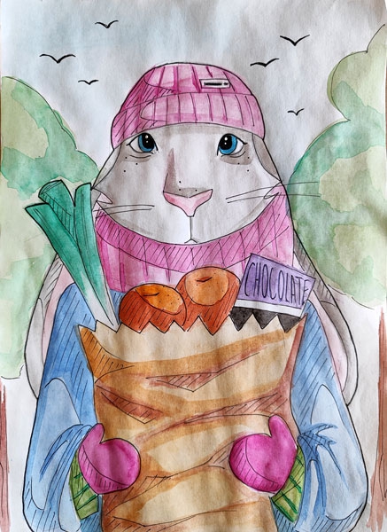 Конкурс Нарисуй Кролика в стиле аниме, Змеева Александра