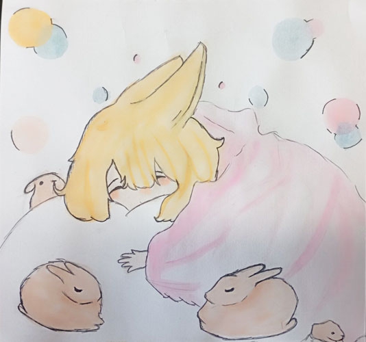 Конкурс Нарисуй Кролика в стиле аниме, Хаккулова Зиëда