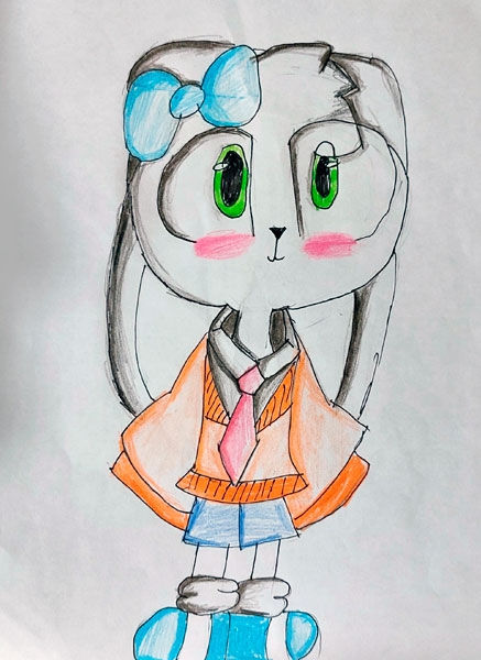 Конкурс Нарисуй Кролика в стиле аниме, Рассветаева Вероника