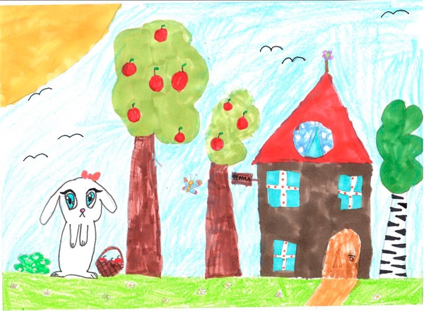 Конкурс Нарисуй Кролика в стиле аниме, Копырина Вика