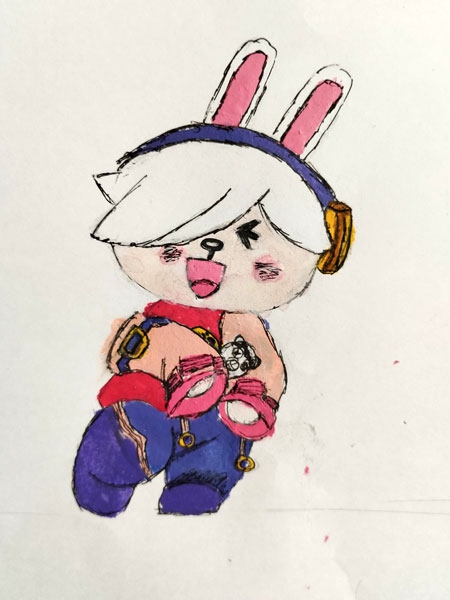 Конкурс Нарисуй Кролика в стиле аниме, Трифонова Богдана