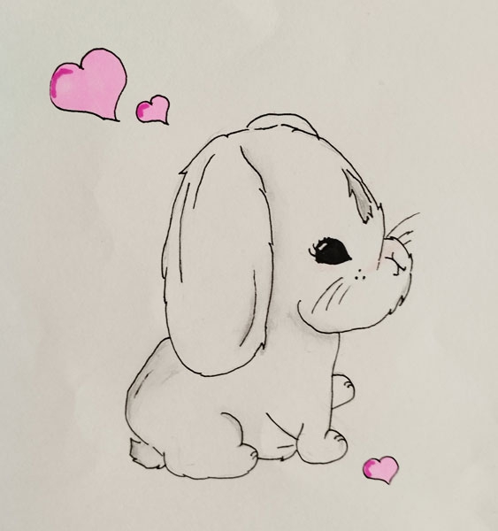 Конкурс Нарисуй Кролика в стиле аниме, Горлова Елизавета