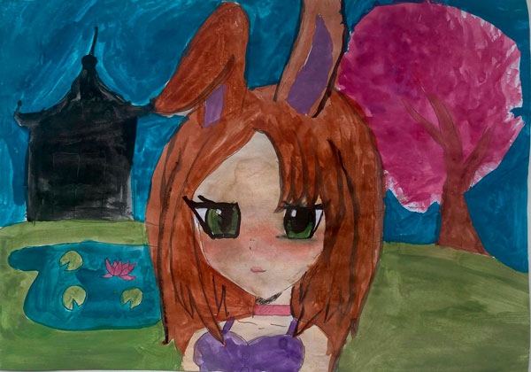 Конкурс Нарисуй Кролика в стиле аниме, Рузакова Анастасия