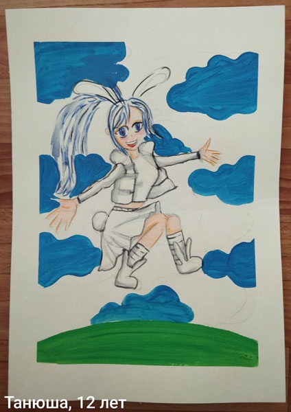 Конкурс Нарисуй Кролика в стиле аниме, Есения