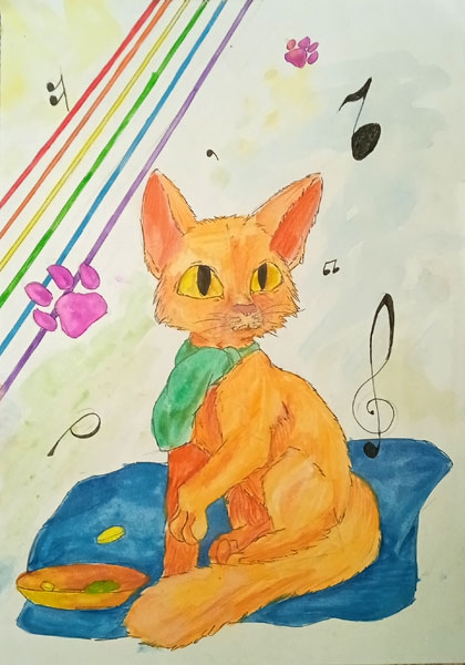 Конкурс рисунков на обложку книги: Уличный кот по имени Боб