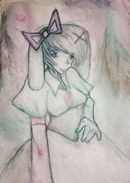 Конкурс нарисуй кролика в стиле аниме, Батаева Катя