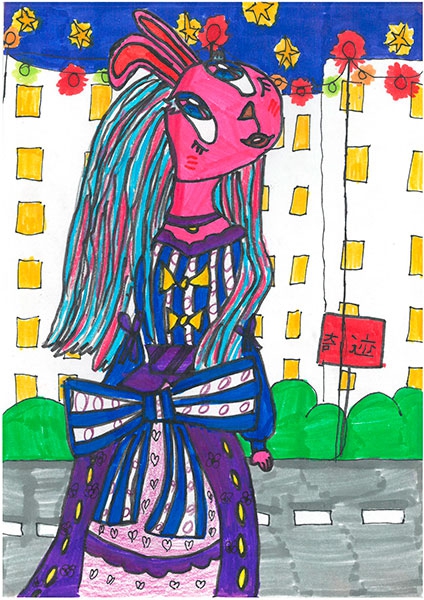 Конкурс нарисуй кролика в стиле аниме, Малофеева