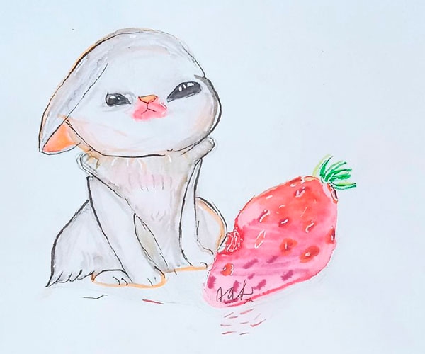 Конкурс нарисуй кролика в стиле аниме, Сенкевич Арина