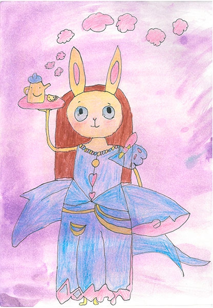 Конкурс нарисуй кролика в стиле аниме Петрова Ирина