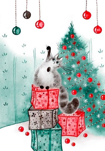 Чудесно упакованные подарки на Новый Год