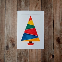 МК Рисуем елочку в оригинальном стиле, шаг 4