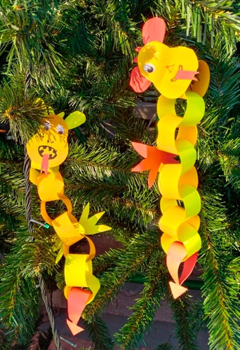 Бумажные драконы украсят вашу елочку