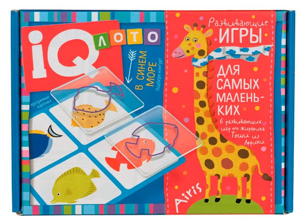 IQ-Лото &#x27;В синем море. Подбери контур", Айрис-Пресс