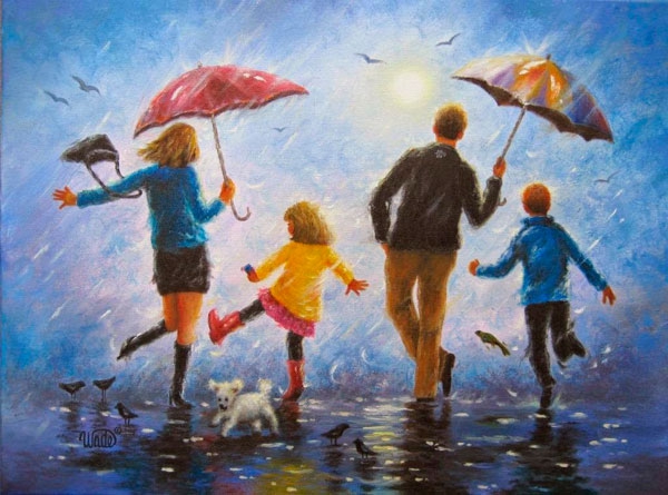 Зонты - лучшие друзья для прогулки в дождь!