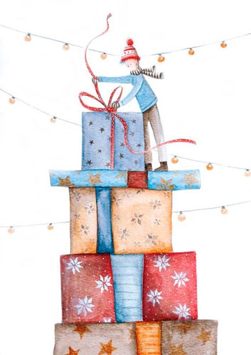 Праздничная упаковка для новогодних подарков