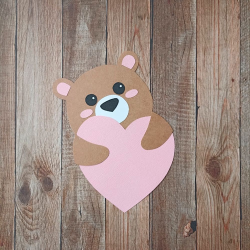 Валентинка Медвежонок