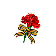 9 мая гвоздика и георгиевская лента