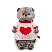 Басик в свитере с сердцем