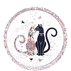Коллекция посуды "Парижские коты"