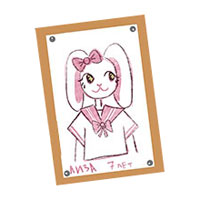 кролик в стиле аниме