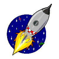 ракета в космосе
