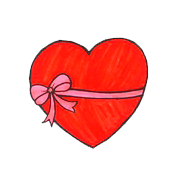сердце с бантом