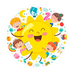 солнышко и дети