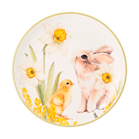 Весенняя тарелка с кроликом